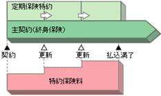 (終身保険に付加した例)